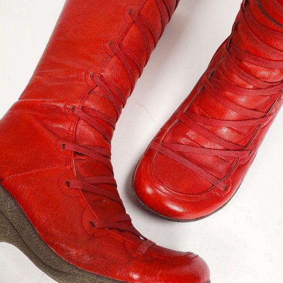 Miz Mooz Otis Leather Lace Up Boots 